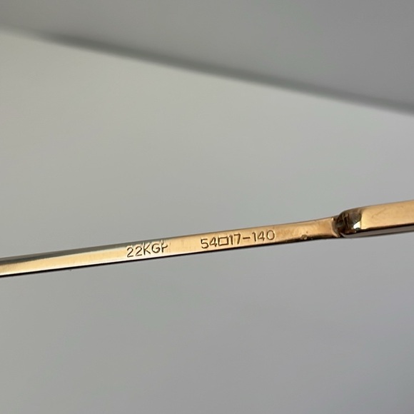 Vintage Eyeglasses Frame “Elegance” 22 KGP - Picture 3 of 4